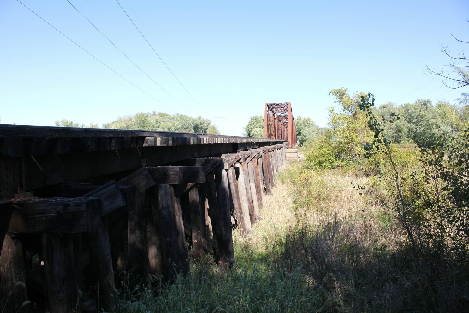 Looking north